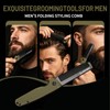 Folding Pocket Beard Comb for Men, G10 Handle, Folding &