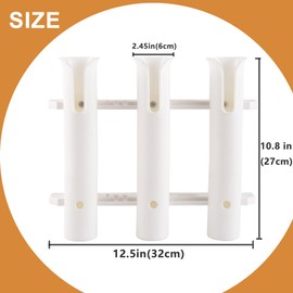 Fishing Rod Holder for Boat Tube Bracket Wall Mounted for Boat Kayak Garage Storage with Screws Side Mount