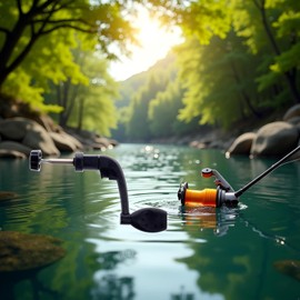 Tnyvm Black Ergonomic Fishing Reel Handle - High-Impact Nylon Replacement Handle with Non-Slip Grip, Universal Fit for Saltwater and Freshwater Spinning Reels