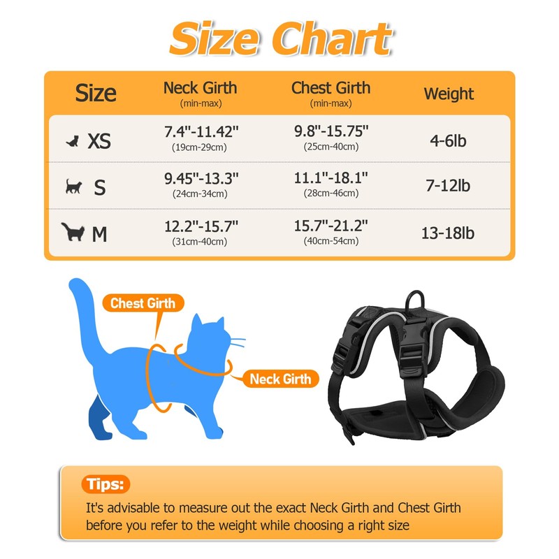 Halypet Cat Harness and Leash Set [H600 Pro] Escape Proof