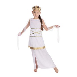 Bristol Novelty CC347X Grecian Costume Set | for Kids | White Fancy Dress, Age 10-12 Years Old