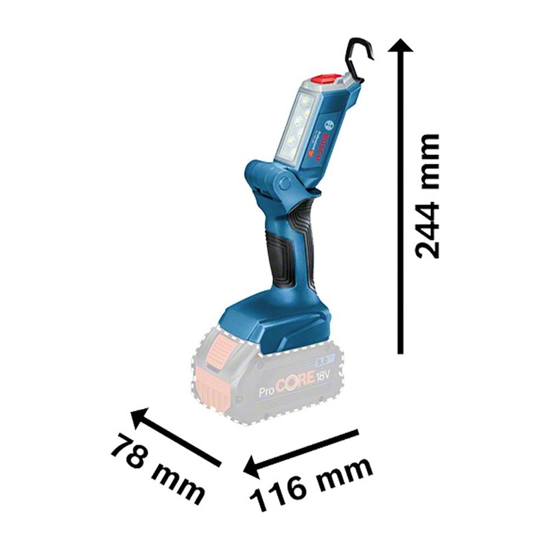 Bosch Professional(ボッシュ) 18V コードレスライト(本体のみ 、バッテリー・充電器別売) GLI18V-300