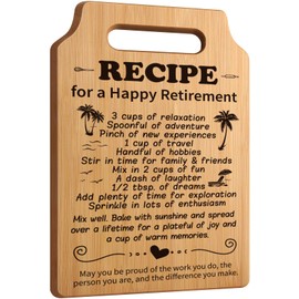 YUEYUQIU Retirement Gifts for Women - Retirement Gifts for Her Him, Retired Cutting Board Gifts for Women, Great Retirement Gifts for Nurse Coworker Teachers Boss - Retiree Gifts for Women