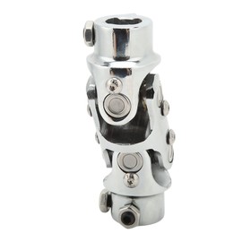 Double U Joint Coupler, Chromed 5.2in Length Double Steering U Joint 34in DD X 34in DD Wear Proof for Car