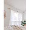 KEYAIIRA - Curtain rod holder leather curtain rod bracket holders