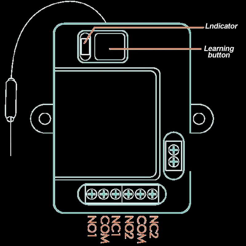 Bkiyougo DC 12V 24V 433mhz Wireless Radio Remote Control Switch