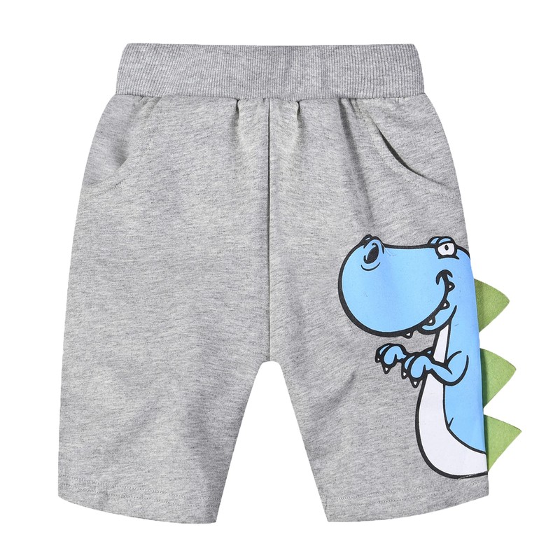 TLAENSON Toddler Boys Summer Cotton Shorts with Pocket, Baby Pull-On