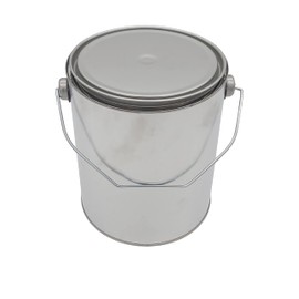 AUTORIND Empty Gallon Size Paint Can with Lid and Handle, Unlined Multipurpose Storage for Arts and Crafts, DIY Projects, Painting, Garage Organization, 100% Recyclable (Pack of 1)