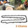 3PCS Semi Chisel Chainsaw Chain Blade Saw Replacements 14''L 3/8''LP