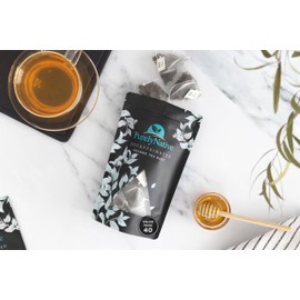 Decaffeinated Oolong Tea Bags Value Pack, Caffeine Free Hot or Iced Tea Brew | Decaf Oolong Tea Triangles | 40 Tea Bag Sachets Makes 80 Cups Of Tea