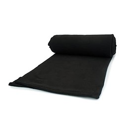 Fleece lining, knitted fleece lining, 140 g/m² (black)