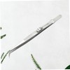 Beavorty 3pcs Steel Elbow Tweezers Set Professional Pointed Tweezers for