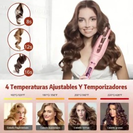 Jarphy Rizador De Cabello Ferros Automatic 32mm Rosa                                                                                                  