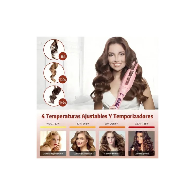 Jarphy Rizador De Cabello Ferros Automatic 32mm Rosa