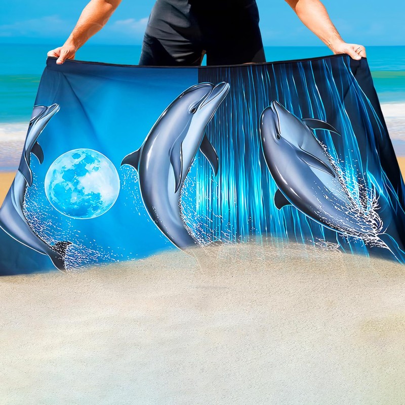 Zomer Beach Towel Large 90 x 180 cm Quick-Drying Microfibre