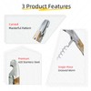 WILOSCOSMI Wine Key & Corkscrew Wine Opener–3-in-1 with Foil Cutter