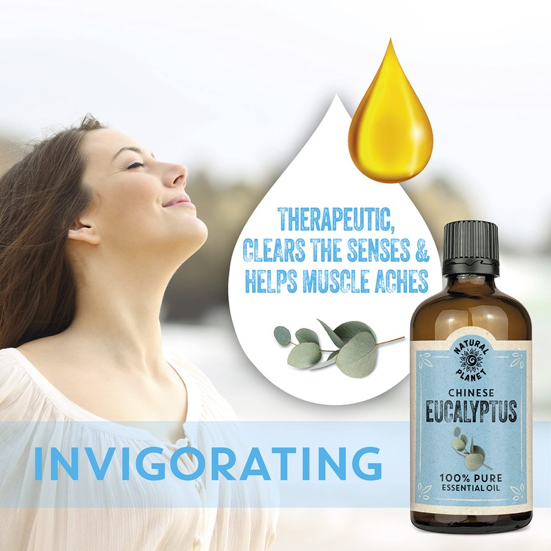 Natural Planet Eucalyptus Essential Oil Therapeutic Grade Pure, 100% Pure