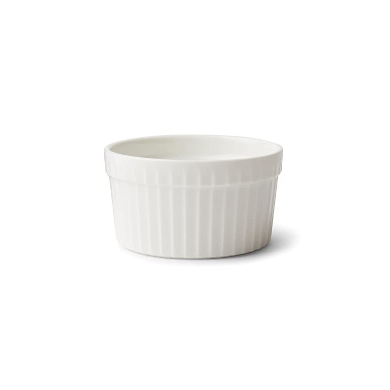 Fox Run Ramekin, White Stoneware, 4 Ounce