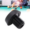 Alomejor Billiard Cue Rubber Bumper Pool Cue Block Butt Connected