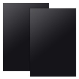 OLYCRAFT 2 Sheets Black ABS Plastic Sheet 30x20cm ABS Plastic Plates 2mm Thick Hard Plastic Sheet for Architectural Models Sand Table Building Model Material Supplies