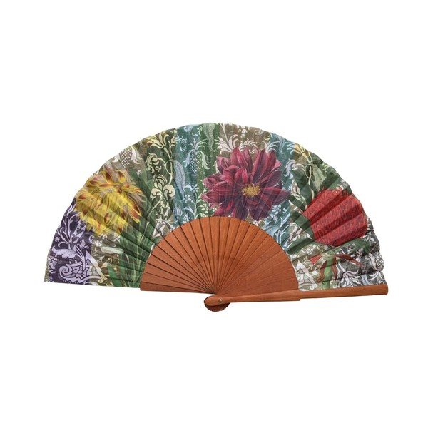 Tusitala Barcelona - Patchwork Flores Fan with Exclusive Design Original