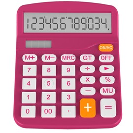 Helect Calculator, Standard Function Desktop Calculator (Plum)