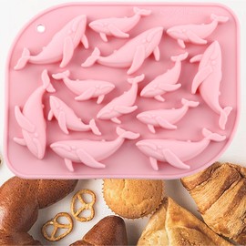 YIMINGMOLD Killer Whale Silicone Candy Mold Silicone Gummy Whale Mold For Candy Gummy