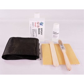 Carbon Fibre Repair Kit - 75g Epoxy Resin with Carbon Fibre - Accessories Included