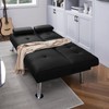 Yaheetech Convertible Sofa Bed Adjustable Fabric Couch Sleeper Modern Recliner
