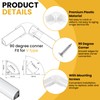 Aifeier ET 12 Pcs LED Diffuser Channel Corner Kit, 16X16mm