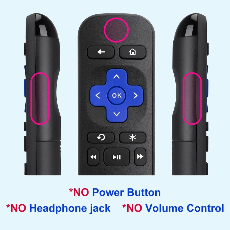 【Pack of 2】 Replacement Remote for Roku Box,for Roku Express,for