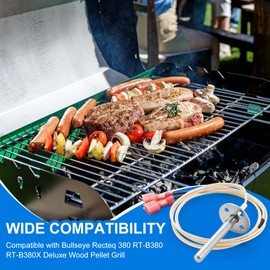 RTD Temperature Probe Sensor RT-B380, RTD Probe Sensor Compatible with Bullseye RT-B380 RT-B380X Wood Pellet Grill