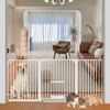 WAOWAO 1.37" Ultra Narrow Spacing Gate with Adjustable Cat Door