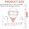 Hangers Space Saving, 12 Pack Metal Hanger Organizer, Closet Space
