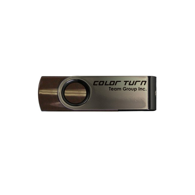 Teamgroup Color Turn E902 USB 2.0 32GB Flash Drive, Brown/Silver