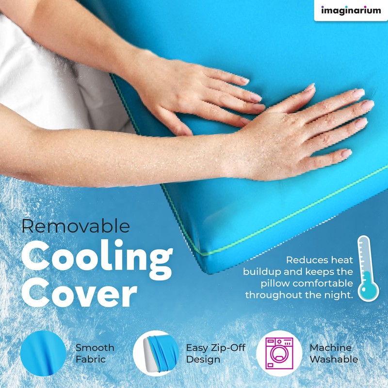 Imaginarium Cooling Memory Foam Fun Pillow with Cool-to-The-Touch Cover 2