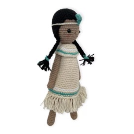 Nominó Muñequita Indita Pampa Amigurumi Tejido Crochet Nominó