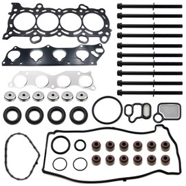 CAPLED Cylinder Head Gasket Set with Head Bolts Sets Fit for Honda Accord Element, Fit for CR-V, Fit for Acura TSX 2004-2008, Replace OE# HS26243PT, ES71333, K24A4, K24A8, K24Z1, K24A2