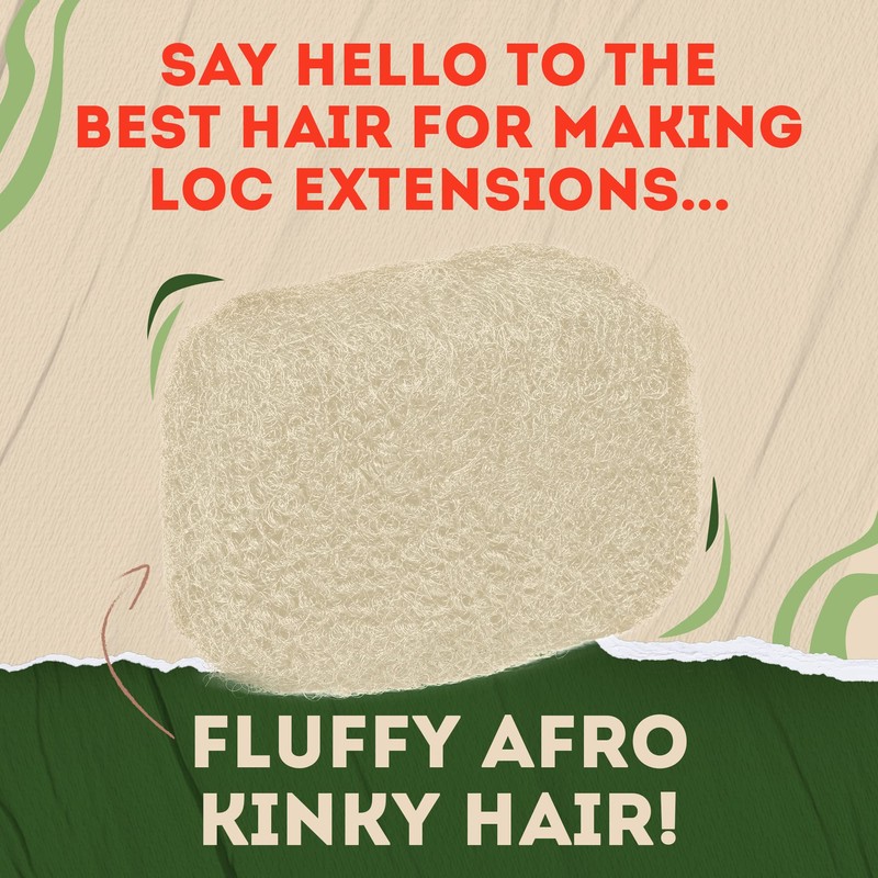 Locsanity Afro Kinky 100% Bulk Natural Human Hair - Braiding