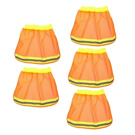 Operitacx 5Pcs Reflective Hard Hat Sun Shade Neck Protective Cover Breathable Mesh High Visibility Sunshade for Construction Workers