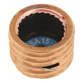 Bussmann SA-15 15 Amp Single Motor Circuit Edison Base Fustat Fuse Adaptor, 4-Pack