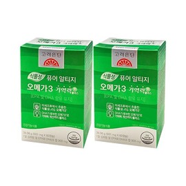J&M Partners Korea Eundan Vegetable Pure Altige Omega 3 Memory + 600mg x 60 capsules (2) / 고려은단 식물성 퓨어 알티지 오메가3 기억력+ 600mg x 60캡슐 2개