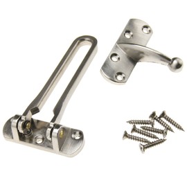 Yinettech Door Guard Safety Lock Satin Slide Bolt Front Door Chain Guard Protect