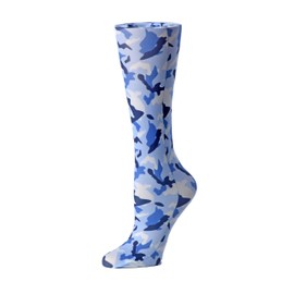 Cutieful Therapeutic Sheer 8-15 mmHg Compression Hosiery - Blue Camo