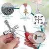 10-Piece Control Cabinet Key Set 4-in-1 Multifunctional Square Key Heating