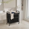Laundry Hamper 3 Section, 145L Rolling Laundry Sorter Basket with