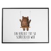 Mr. & Mrs. Panda Desk Mat Bear Swing – Gift,