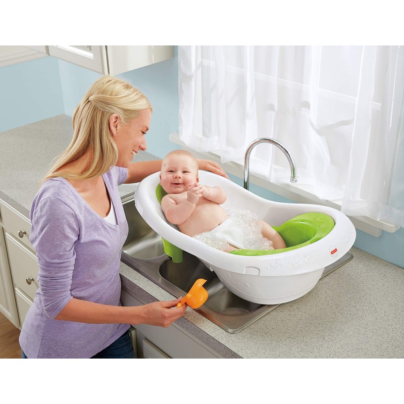 Fisher-Price 4-in-1 Sling 'n Seat Tub, Green (FBM94)