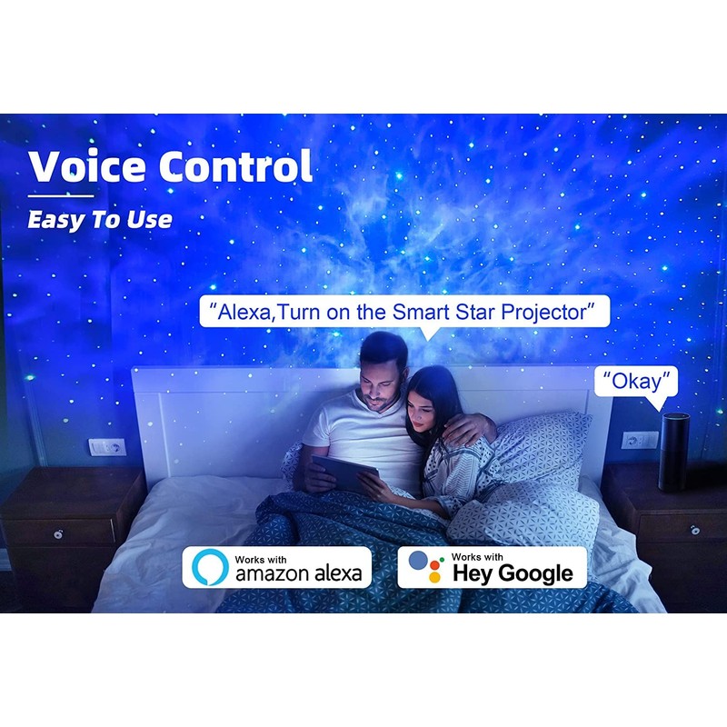 Anyuainiya Star Projector Galaxy Light for Bedroom, Smart APP &