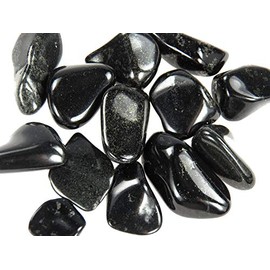 Fundamental Rockhound Products: Black Lemurian Nephrite JADE Tumbled Stone Crystal from Peru (1 Medium)